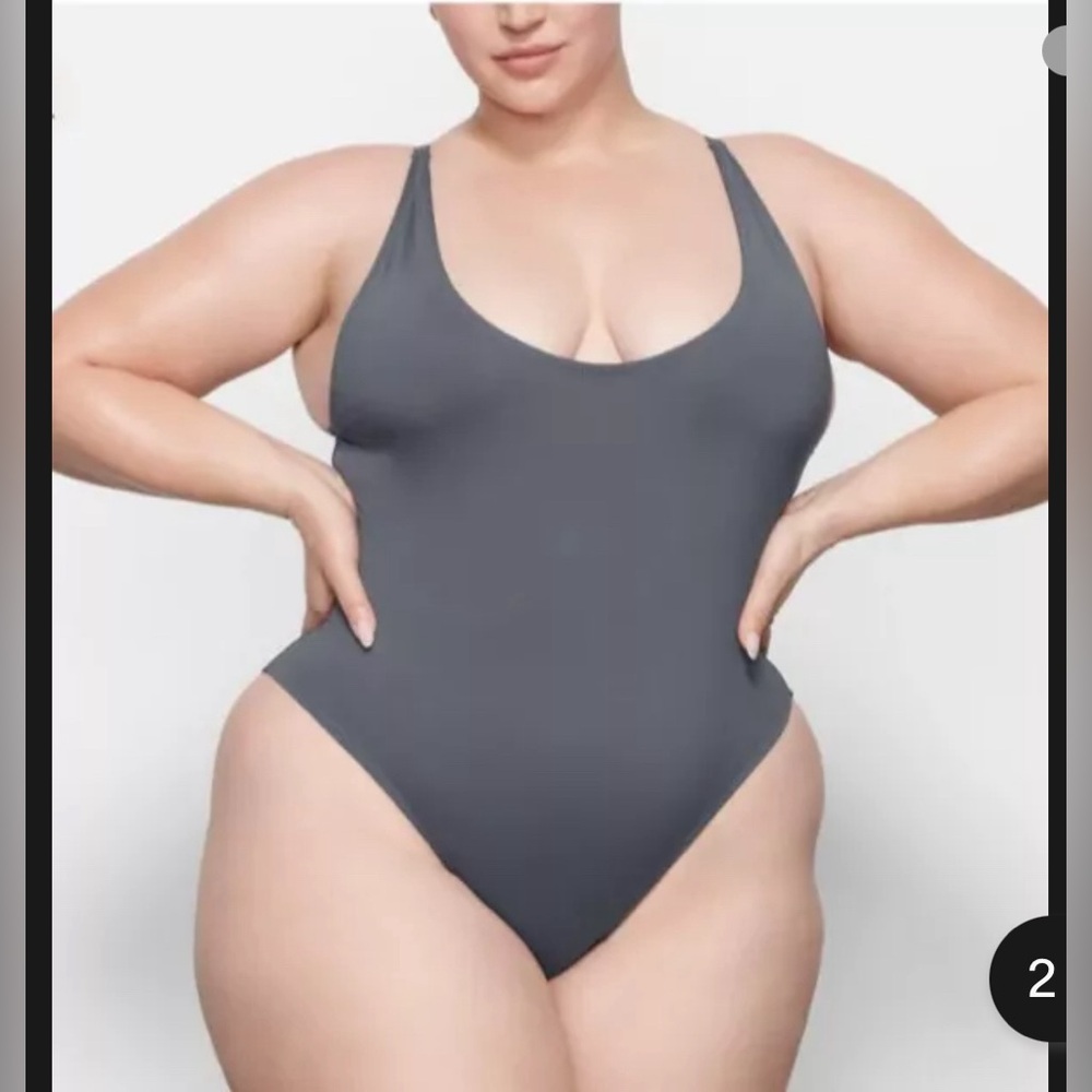 SKIMS Signature Swim Scoop Neck One Piece NWT